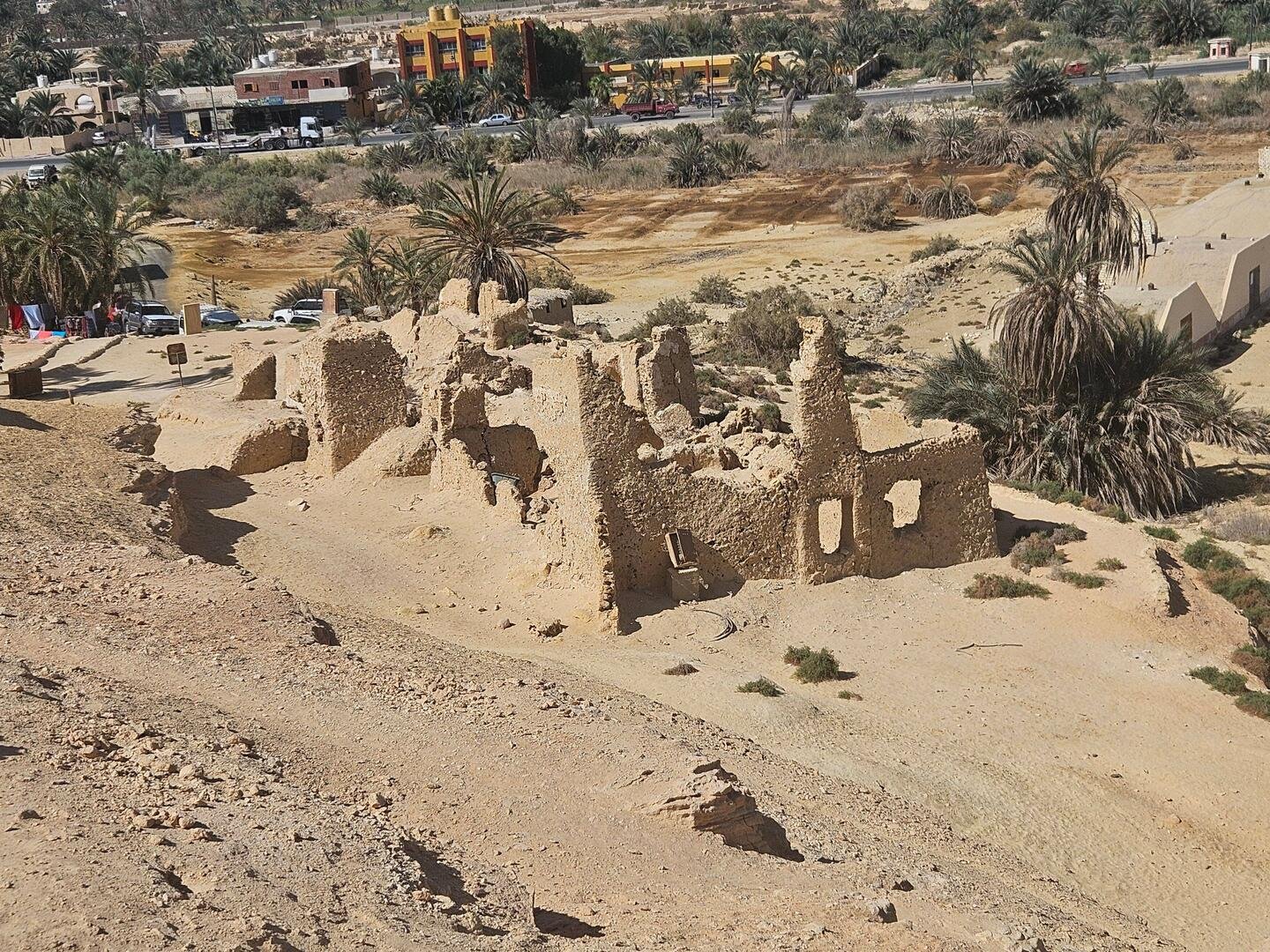 The ruins of the old oasis at Siwa