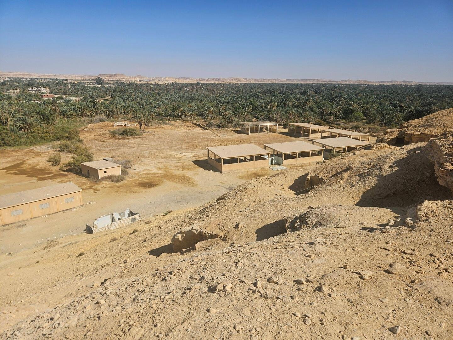 The old LRDG Siwa HQ, from the Mountain of the Dead