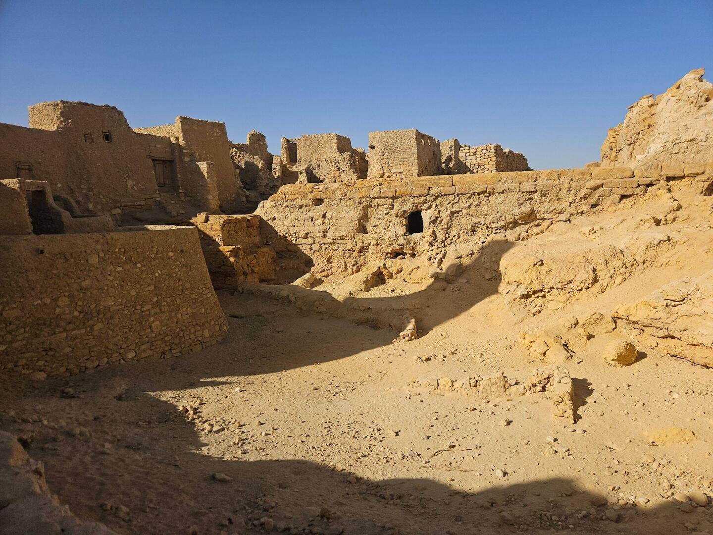 The ruined walls of old Shali, Siwa