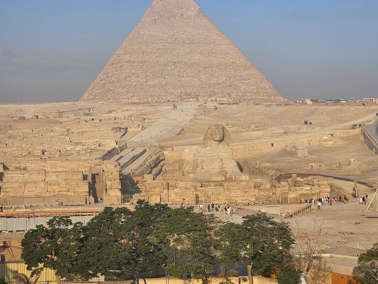 The Great Sphinx and the Pyramid of Khafre, Giza
